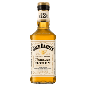 A 35cl bottle of Jack Daniel's Tennessee Honey whiskey, featuring a gold and black label with the Jack Daniel's logo.