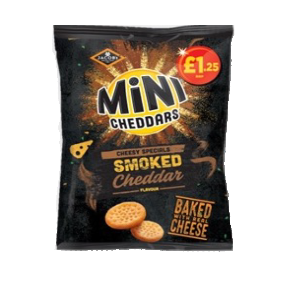 Mini Cheddars Smoked Cheddar 90g PMP 1 25 Bargain Booze mini-cheddars-smoked-cheddar-90g-pmp-1-25-bargain-booze
