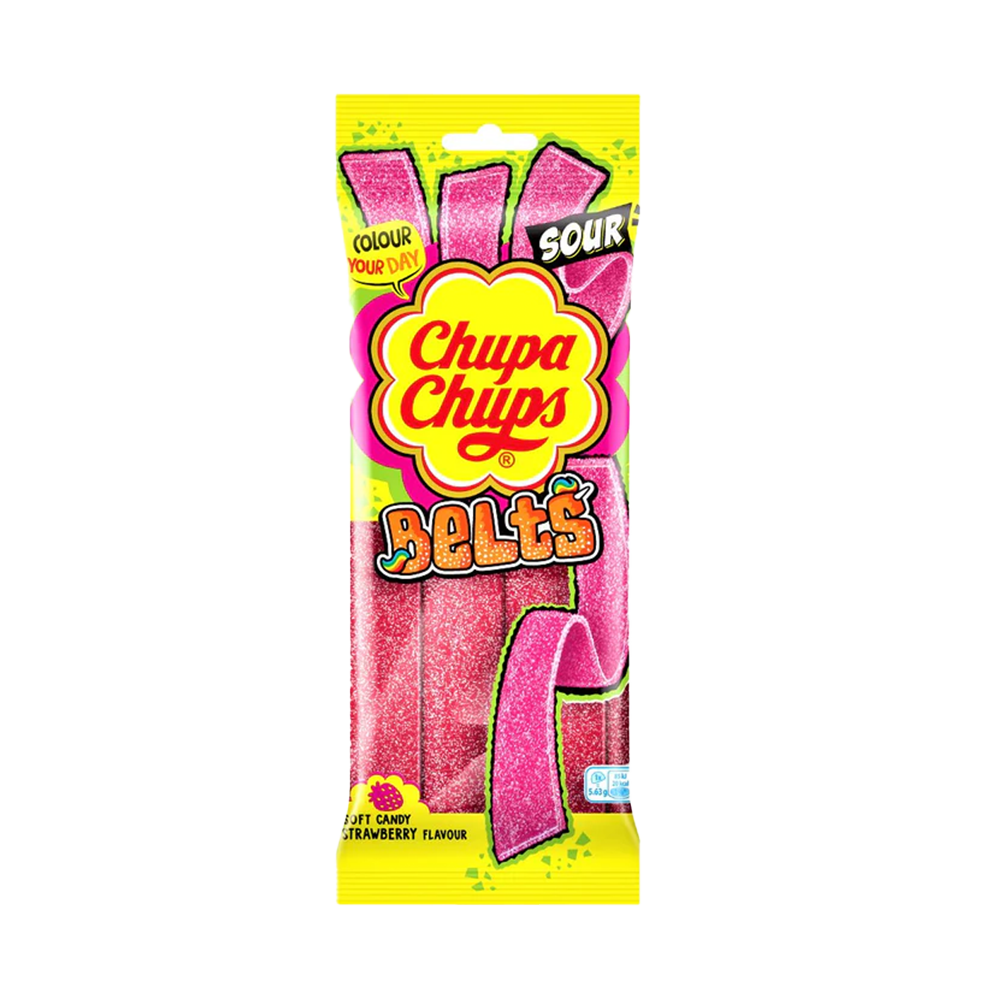Chupa Chups Strawberry Belts 90g