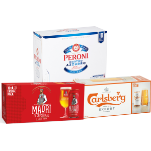 Large Beer, Lager & Cider Packs