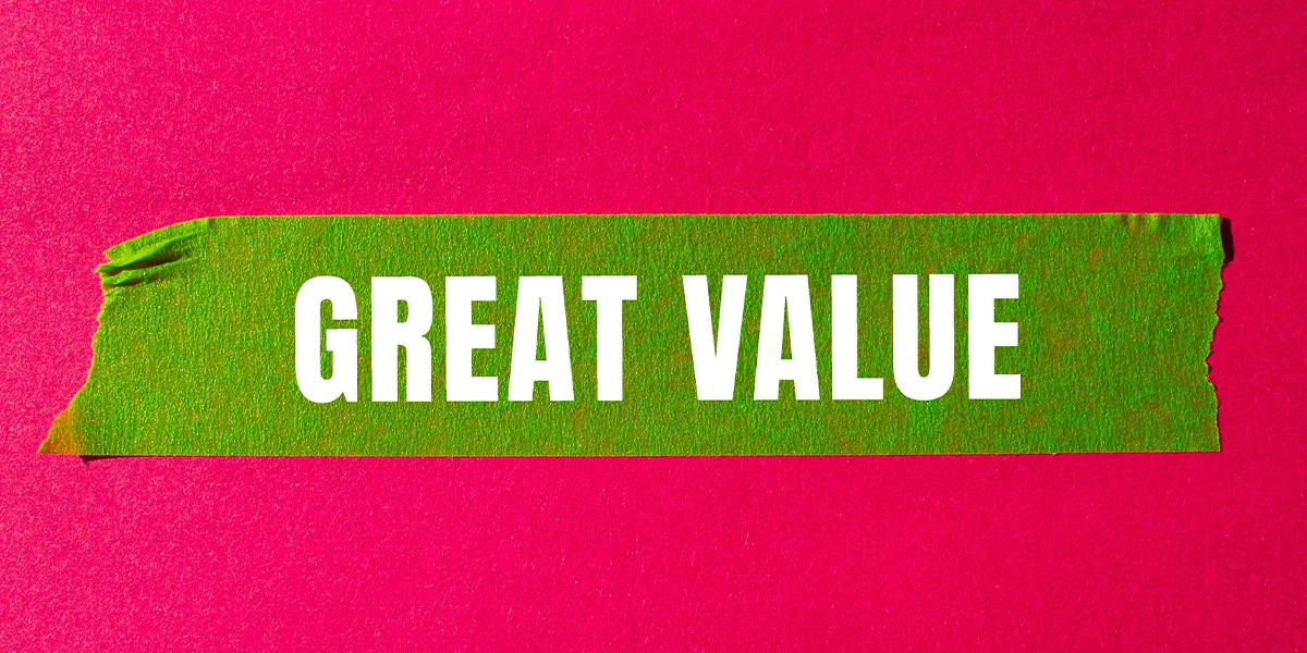 Great value banner highlighting affordable Dry January drinks deals and budget friendly low and no alcohol options