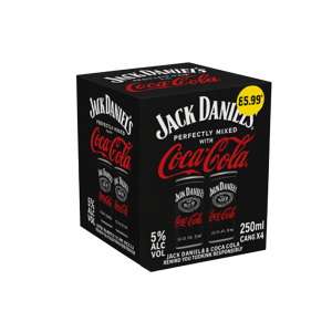 Jack Daniel’s and Coke 4x250ml