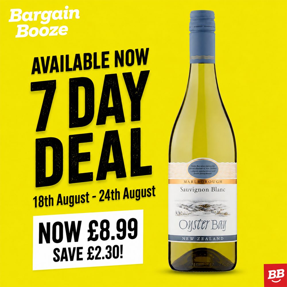 7 Day Deal -  Available 18th August to 24th August 
